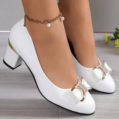 Else | Heels with crystals and bow