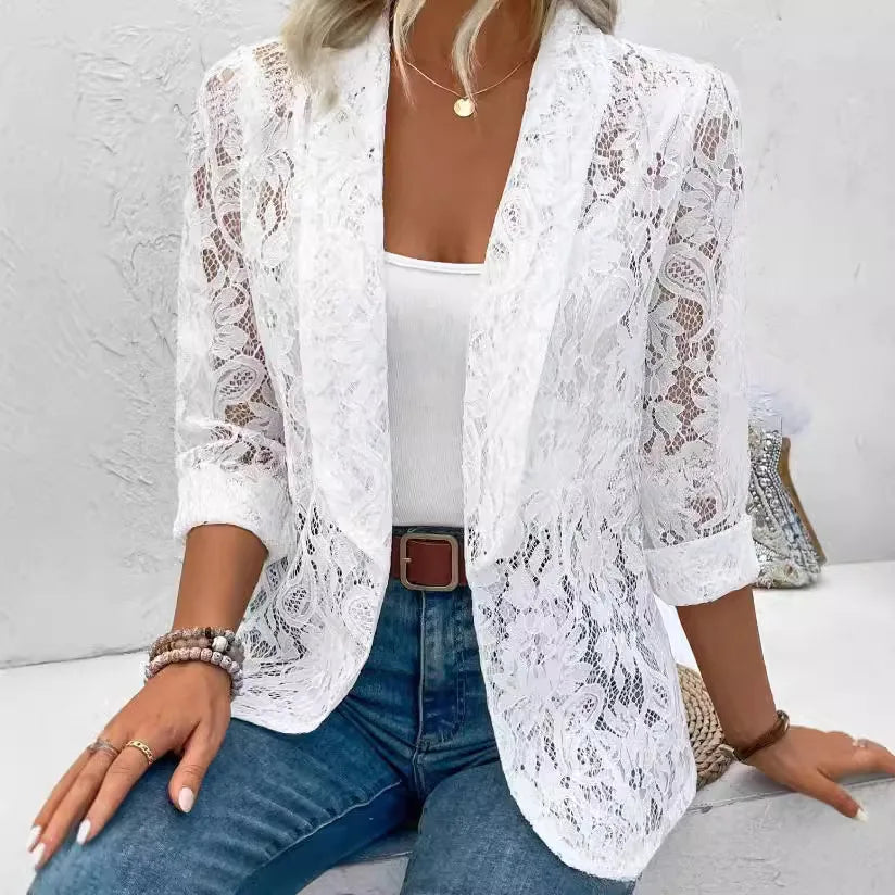 Ivy - Elegant Lace Blazer