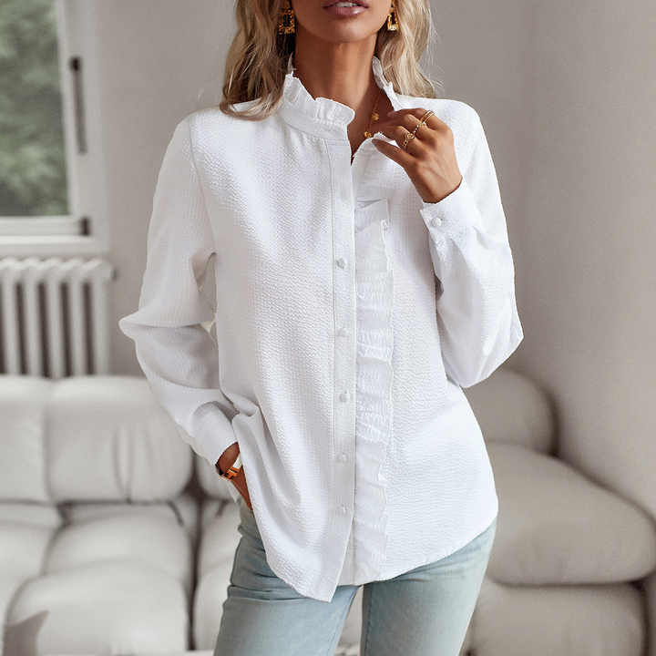 Aurora - Ruffle Long Sleeve Shirt